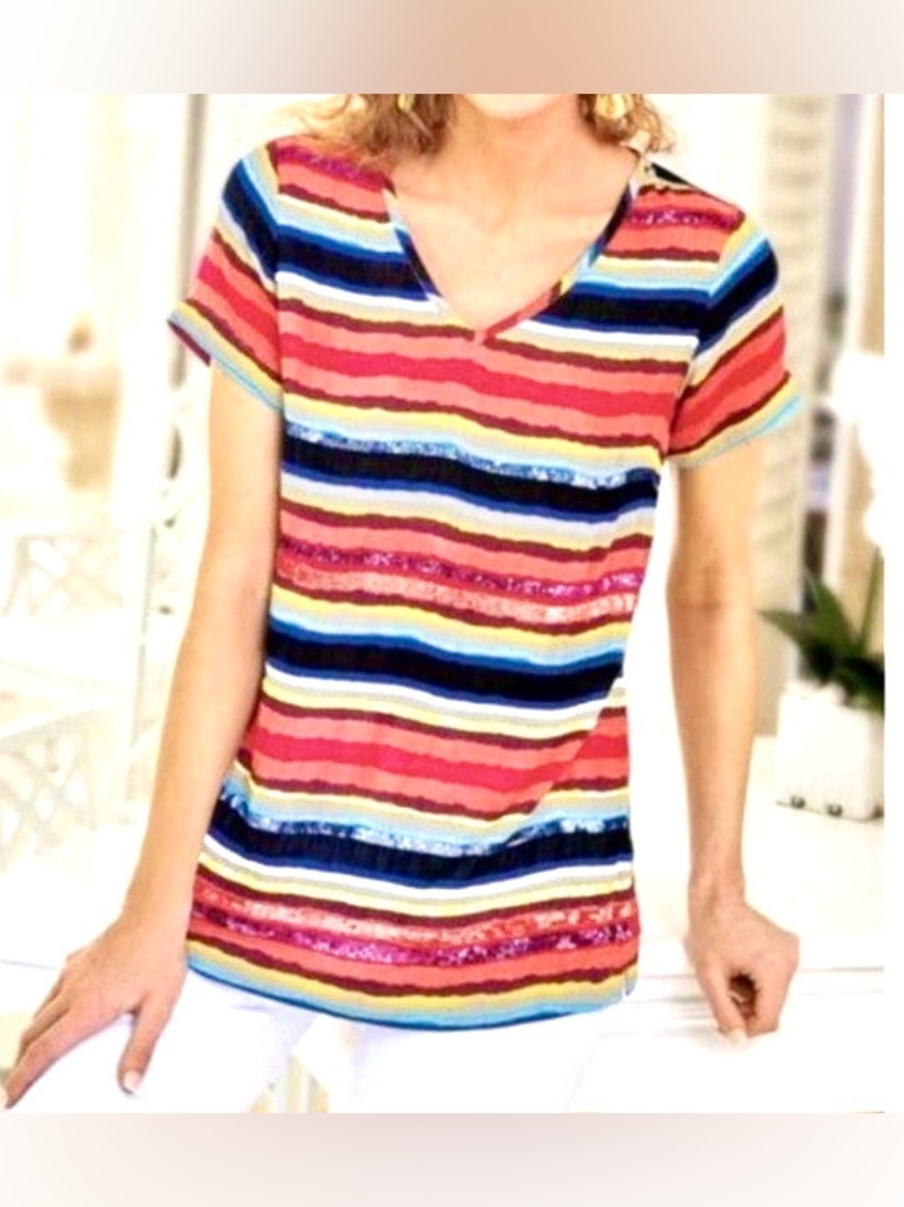 Soft Surroundings Colorista Top NWT Sz XL